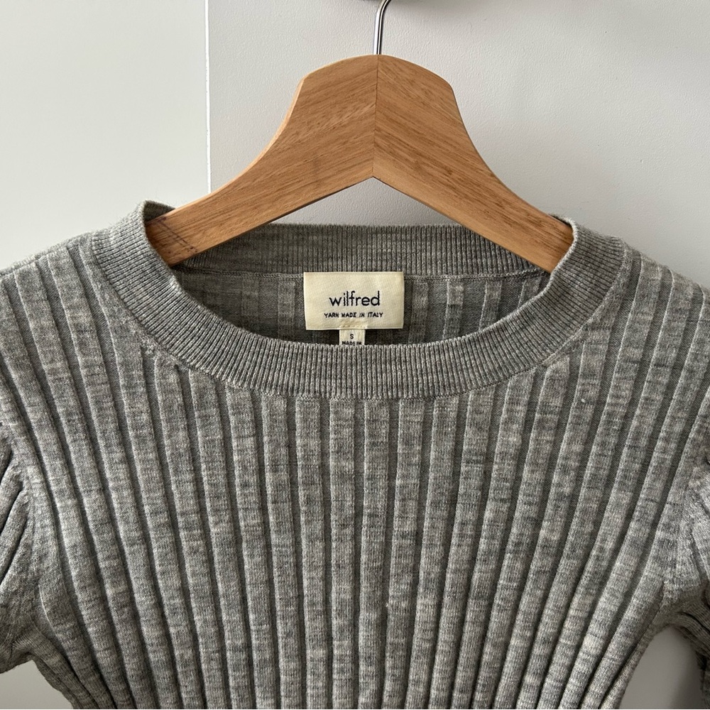 Wilfred Cropped Wool Sweater in stretchy yarn - Small